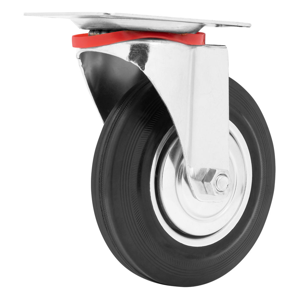 Колесо поворотное D 160 мм, крепление платформенное Сибртех (68717)