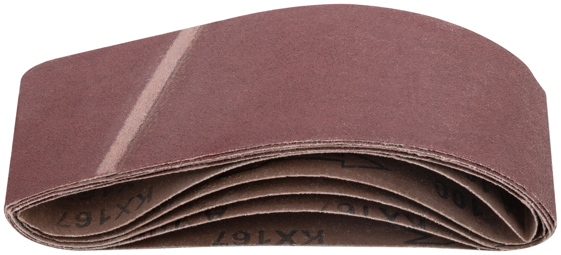 Ленты шлифовальные бесконечные, водостойкие, на тканевой основе, 5 шт., 75х457 мм Р 100 (39685)