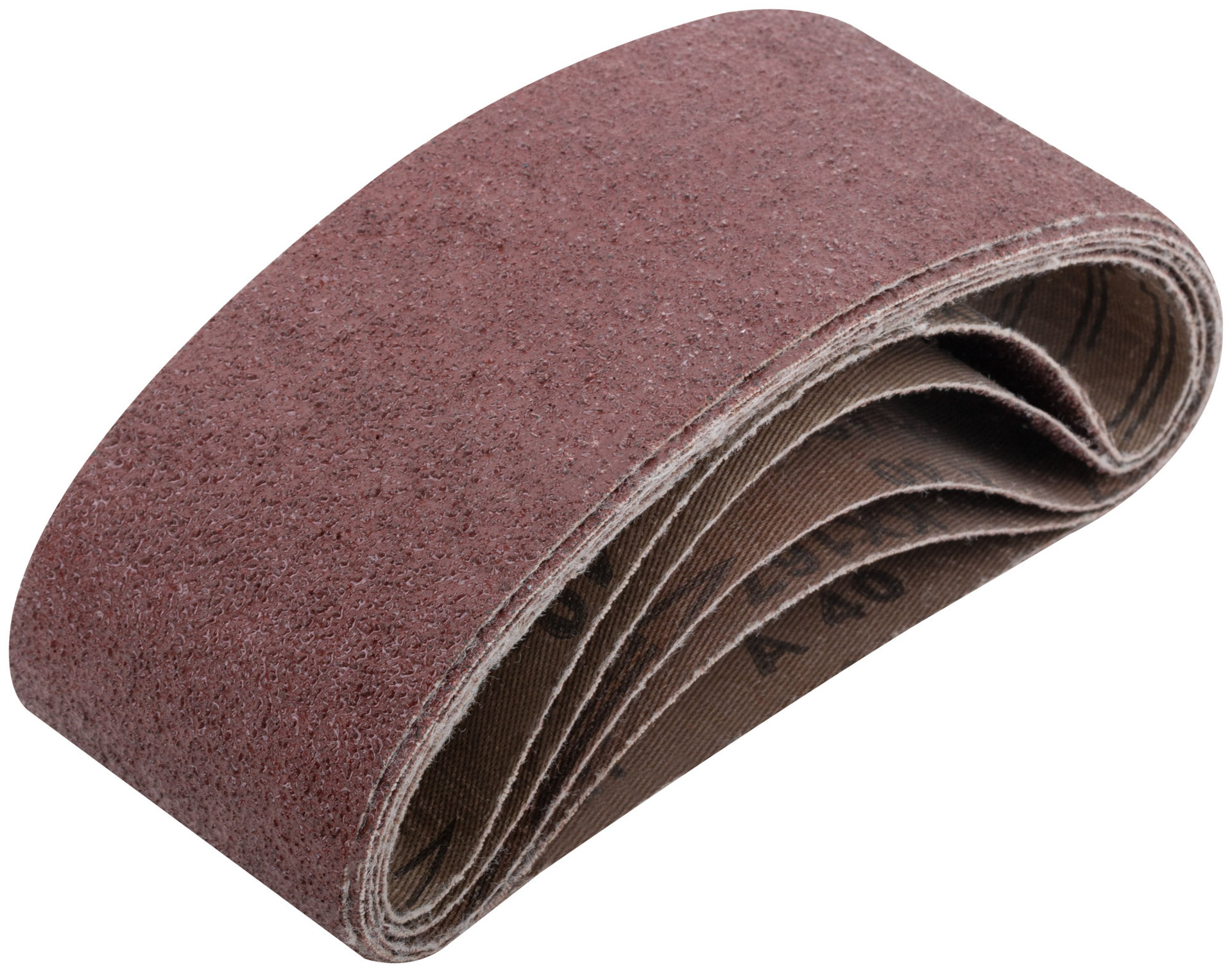 Ленты шлифовальные бесконечные, водостойкие, на тканевой основе, 5 шт., 75х457 мм Р 40 (39682)