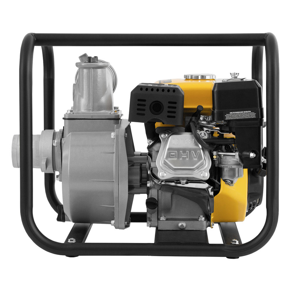 Мотопомпа бензиновая для чистой воды PX-80, 7 л.с, 3, 1000 л/мин, глубина 8 м, напор 30 м Denzel (99202)