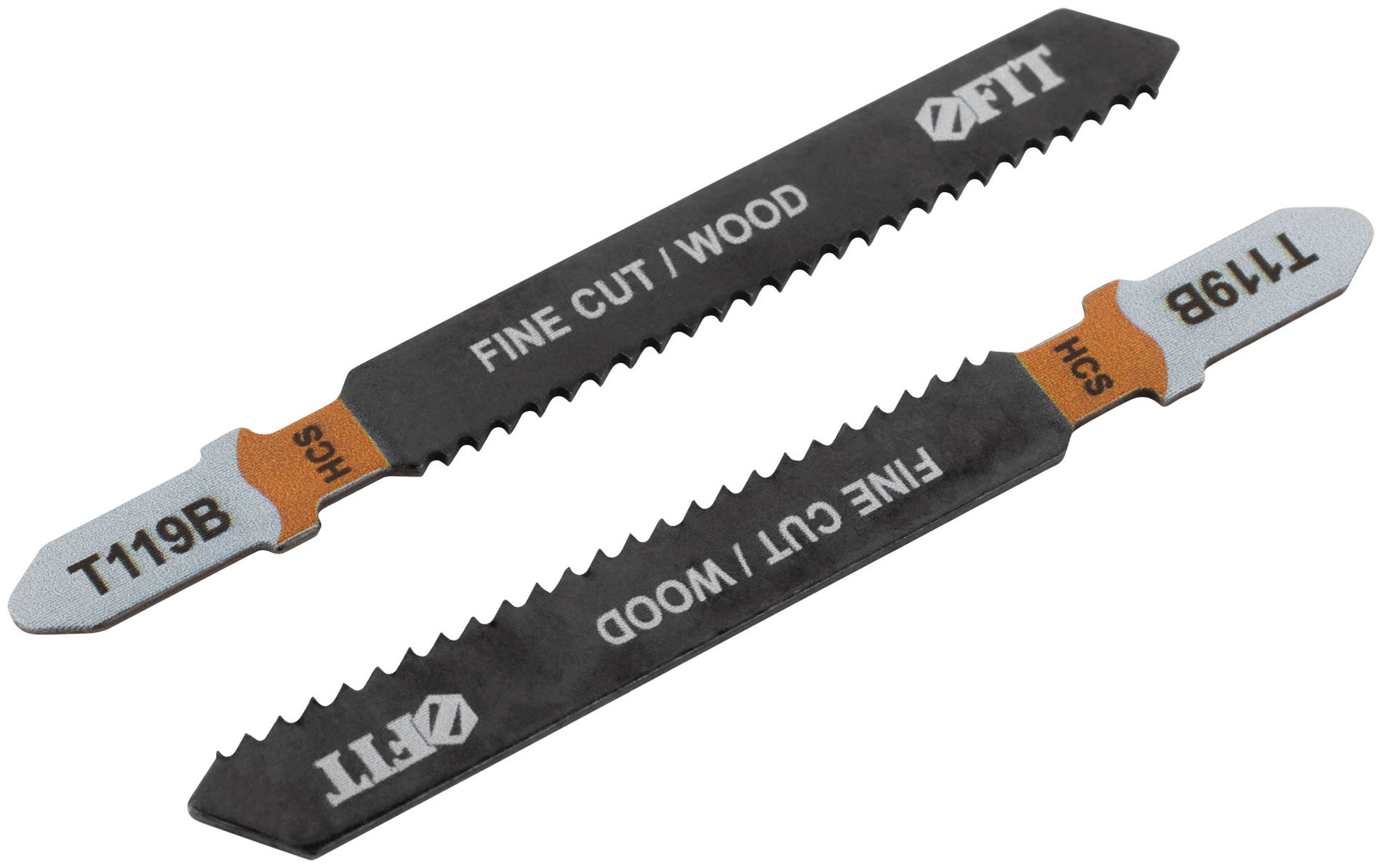 Полотна по дереву, HCS, фрезерованные, волнистые зубья, 91/67/2 мм (Т119В), 2 шт. (40884)