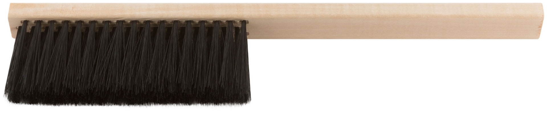 Щетка-сметка, искусств. щетина, деревянная ручка, 3-х рядная 350 мм (68030)