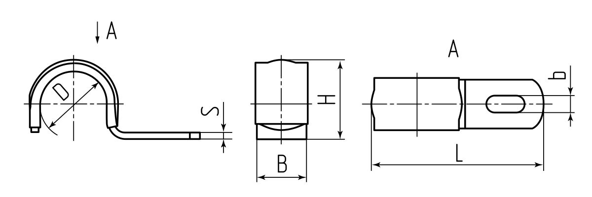 Скоба металлическая СМО-П 12-13 (Fortisflex) (62968)