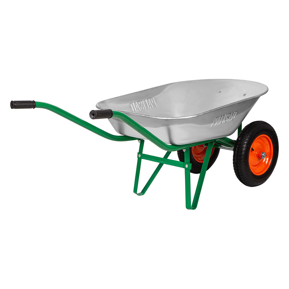 Тачка садовая, два колеса, грузоподъемность 170 кг, объем 78 л Palisad (689225)