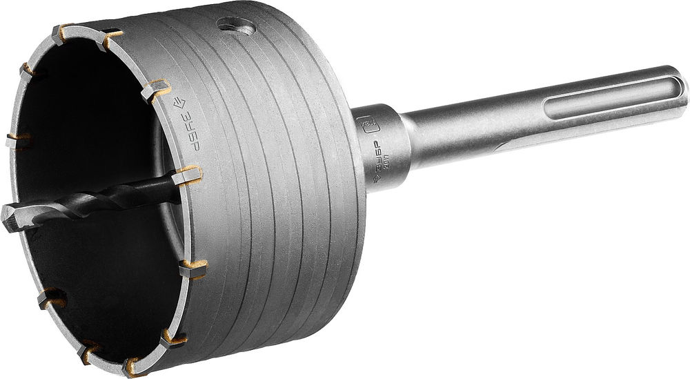 Коронка по бетону с державкой 100 мм, SDS-max, 12Т ЗУБР Профессионал 2918-100