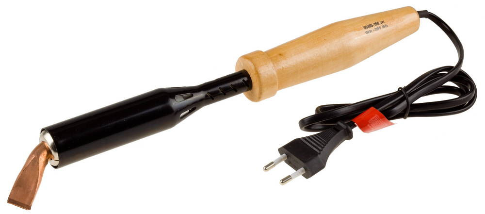 Паяльник для лужения 150 Вт, клин, с деревянной рукояткой ЗУБР 55405-150_z01