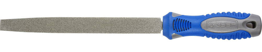 Напильник алмазный плоский 200 мм P 120 ЗУБР 33390-200-120