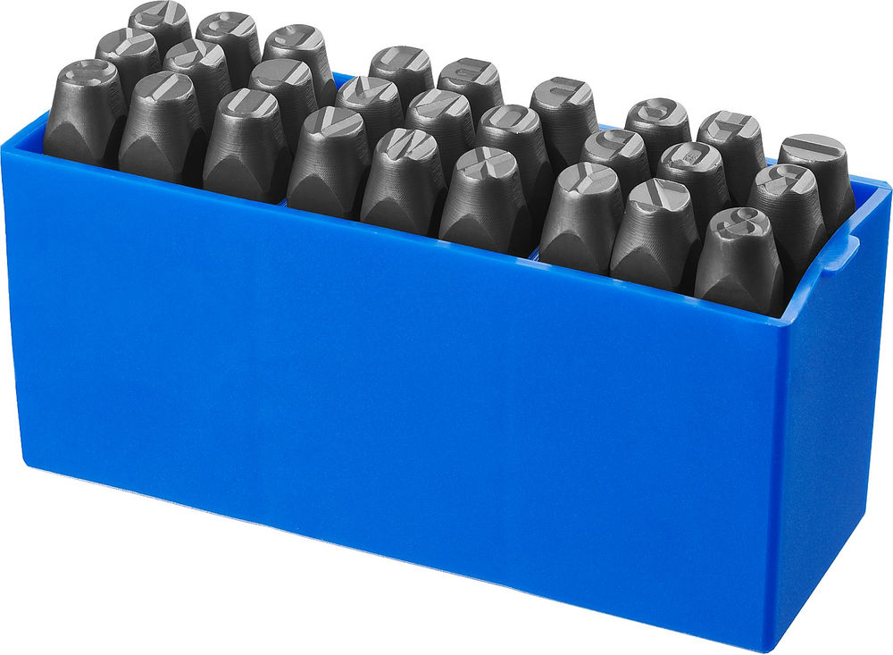 Клейма штамповочные буквенные 8 мм латиница Профессионал ЗУБР 21505-08