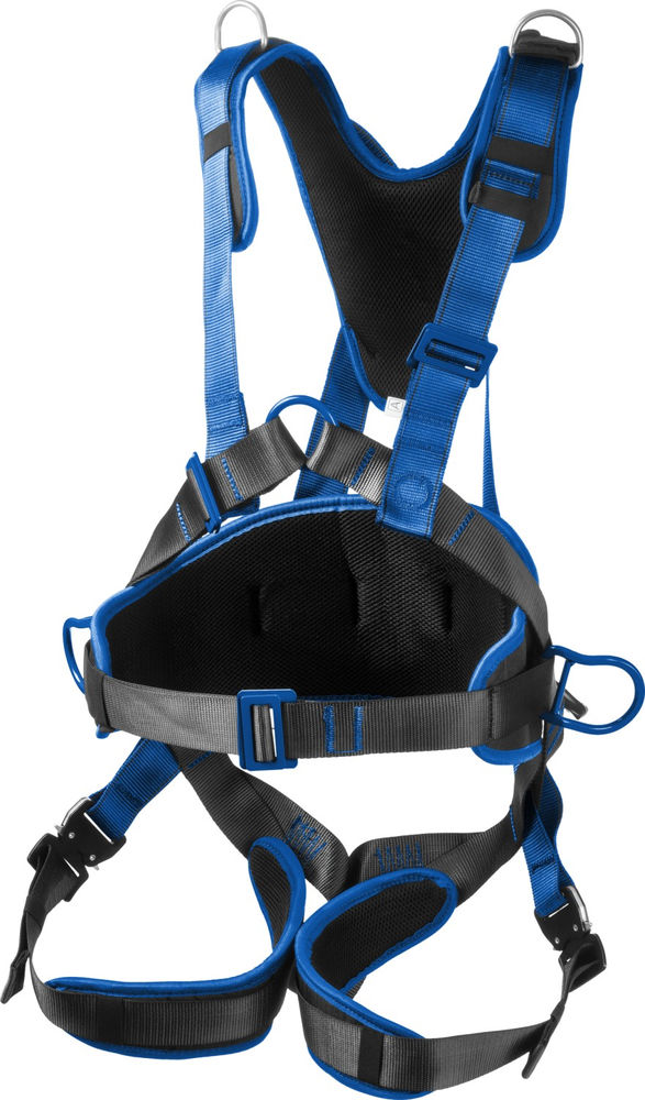 Привязь страховочная и удерживающая МОНБЛАН, стальная фурнитура с полимерным покрытием, 4 точки крепления, размер L (1140-1440) ЗУБР Профессионал 11593