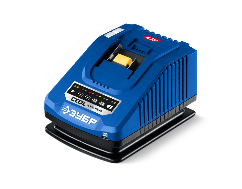 Зарядное устройство для LMS АКБ 20 В 1 порт 1 х 6 А Turbo CHARGE ЗУБР TC-20-1