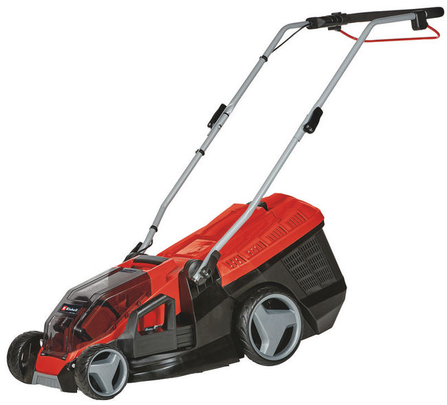 Газонокосилка акк Einhell PXC GE-CM 36/36 Li,2х18В,BL,2х4.0Ач,2хЗУ,85-75мм,6ст,40л (3413230)