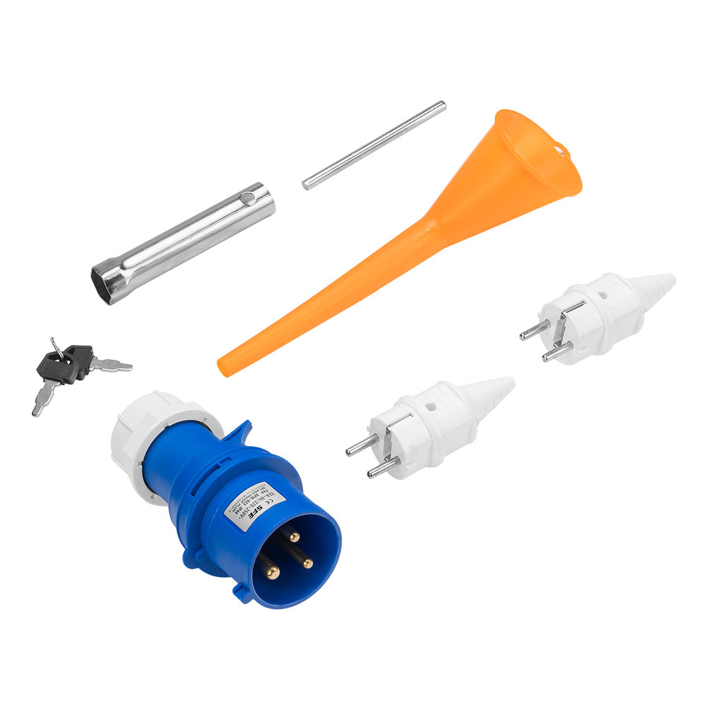 Генератор бензиновый PS 90 EA, 9.0 кВт, 230В, 25 л, коннектор автоматики, электростартер Denzel (946934)