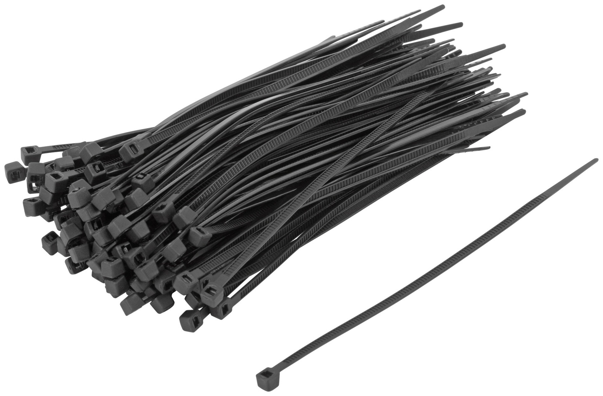 Хомуты нейлоновые, черные д/проводов 100 шт., 120x2,5 мм (60389)