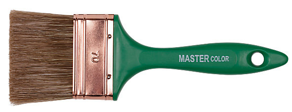 Кисть флейцевая, толщ. 16 мм, 70% ПЭT/30% натур. щетина, нерж.обжим, пласт.ручка, ширина 70 мм (30-0234AKZO)