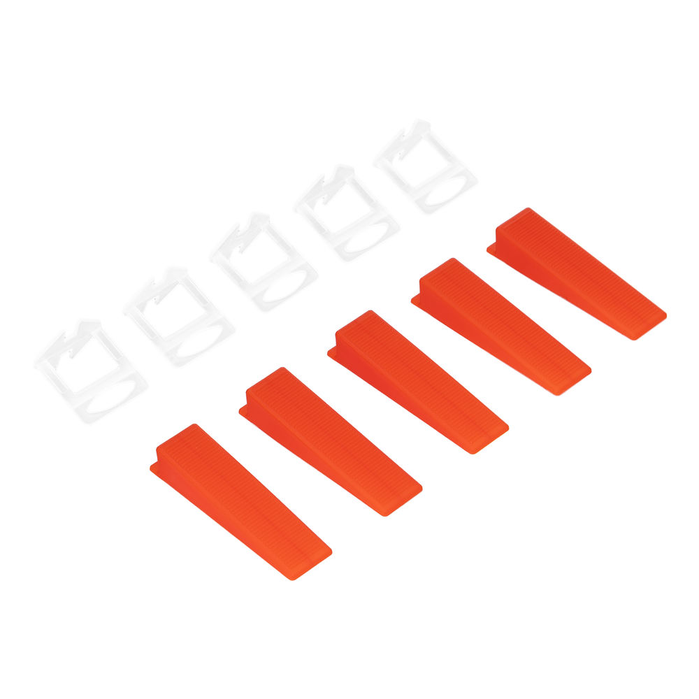 Комплект зажим + клин для системы выравнивания плитки СВП Ворота XL, 50/50 шт. в пакете Matrix (88124)