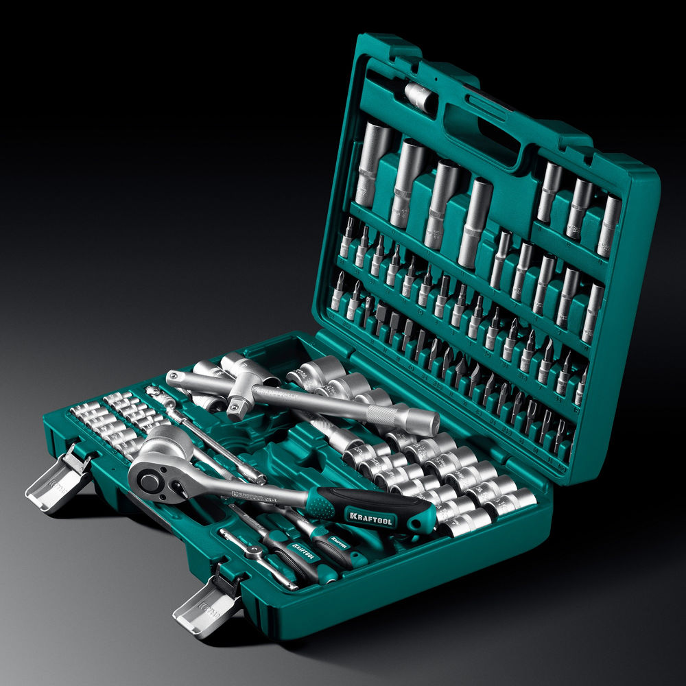 Набор инструмента универсальный 94 предм., (1/2+1/4) X-Drive 94 KRAFTOOL 27883-H95