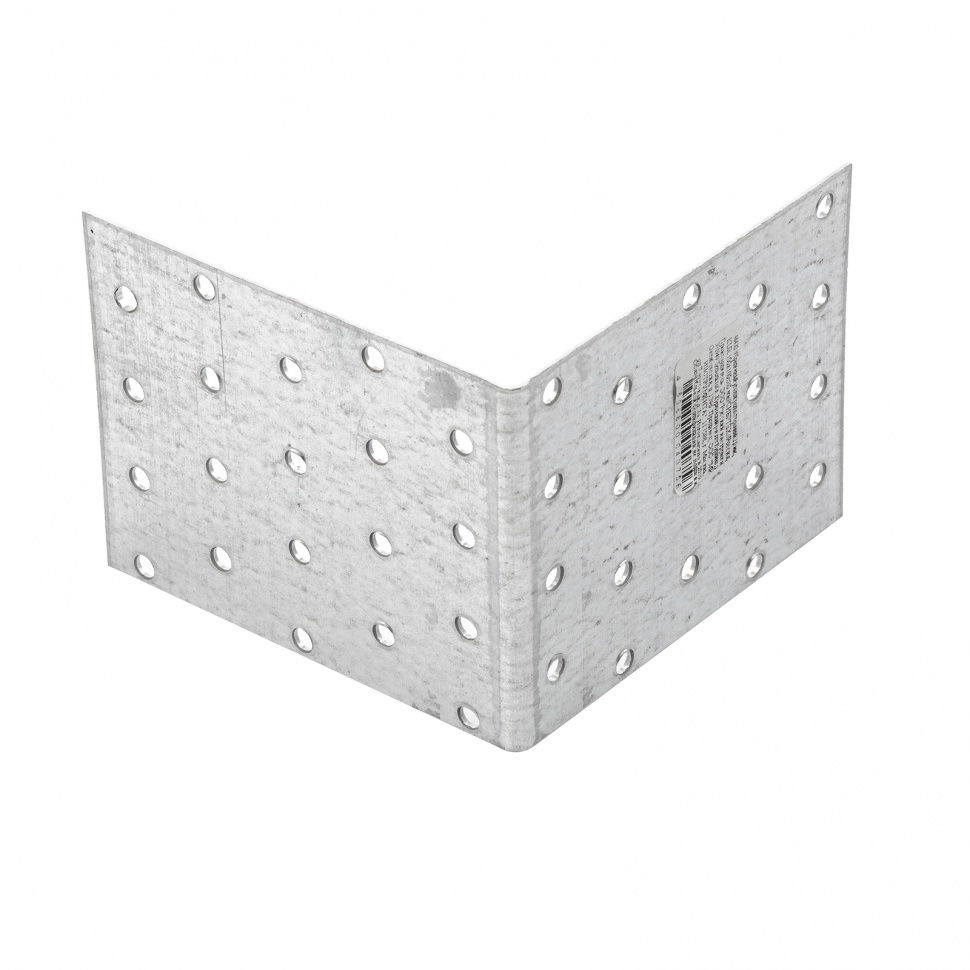 Крепежный уголок равносторонний 2 мм, KUR 100 х 100 х 80 мм Сибртех (46430)