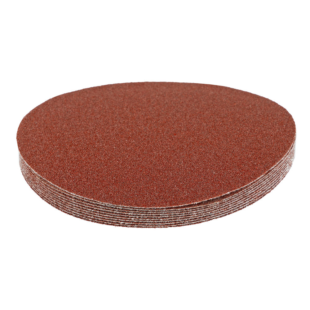 Круг абразивный на ворсовой подложке под липучку, P 80, 115 мм, 10 шт Matrix (73825)