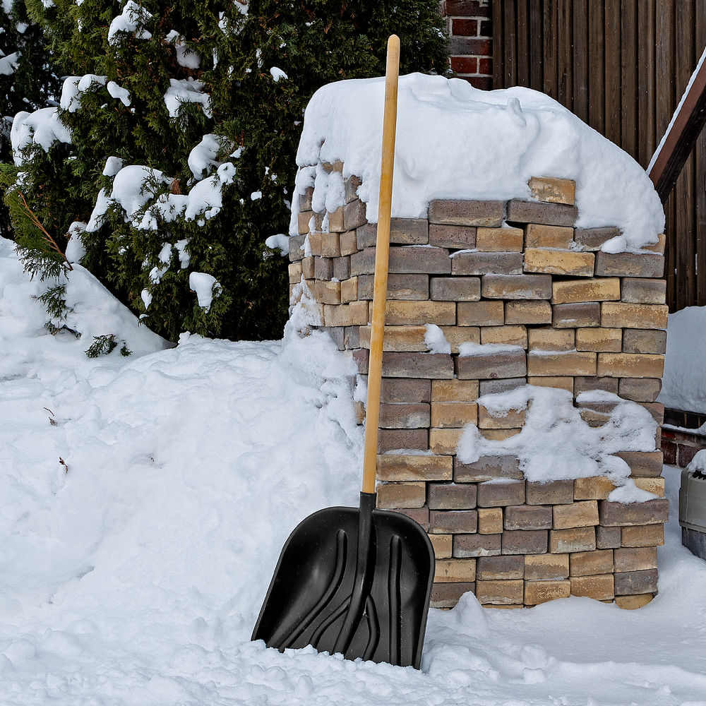 Лопата для уборки снега пластиковая PROFI, 410 х 405 мм, без черенка, Сибртех (614875)