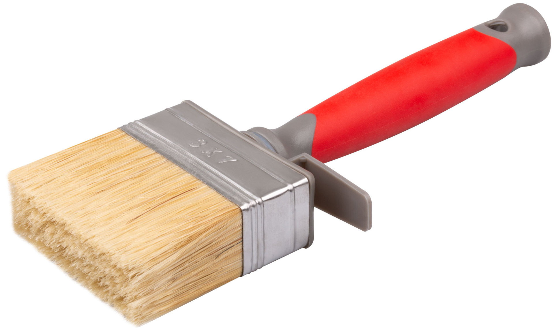 Макловица PRO, 70% ПБT/30% светлая натуральная щетина, нерж.обжим, 2-к ручка, 30 х 70 мм (30-0551)