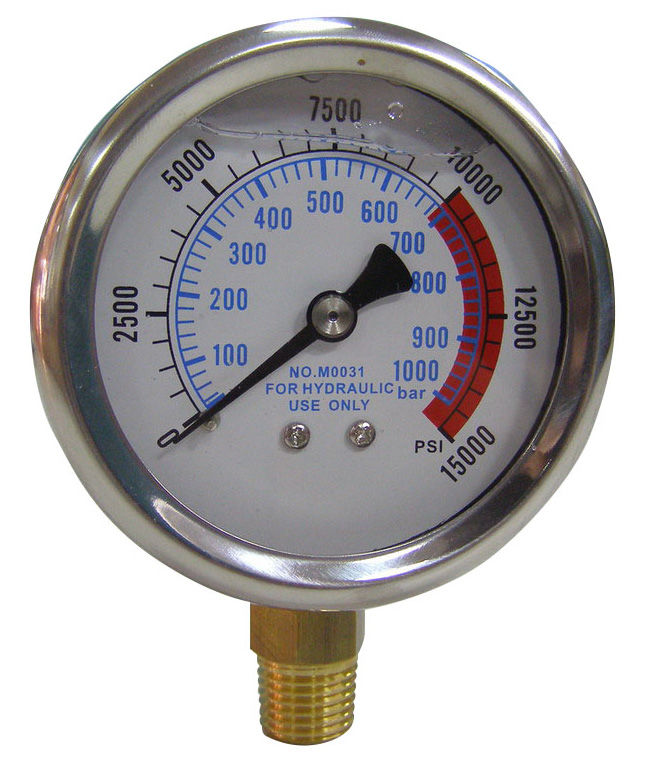 Манометр для гидравлических насосов; 1000 бар; 63 мм; 1/4, Licota, ATS-5600