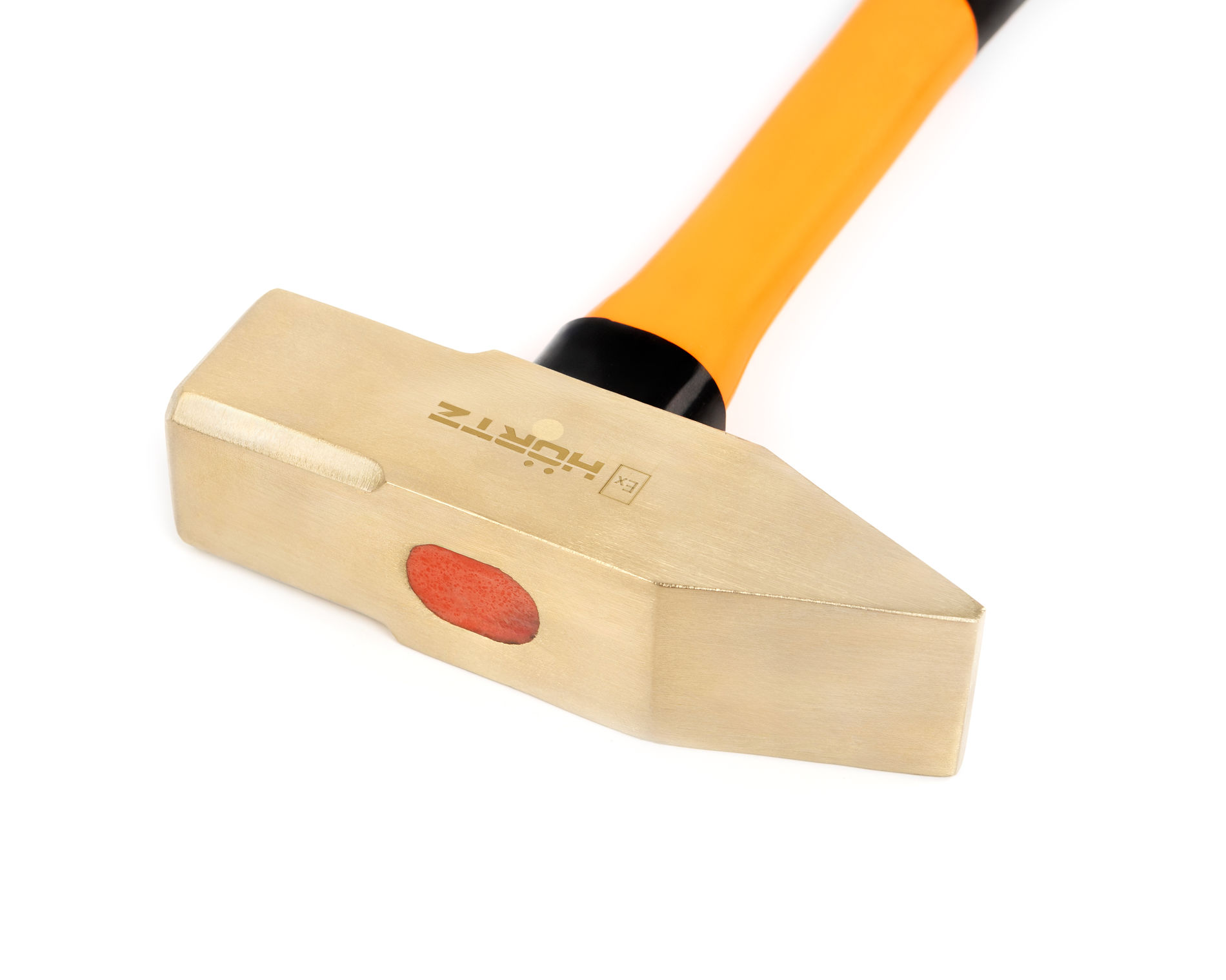 Молоток с поперечным бойком 2 кг AlCu рукоятка фибергласс, искробезопасный 186-1008, HORTZ