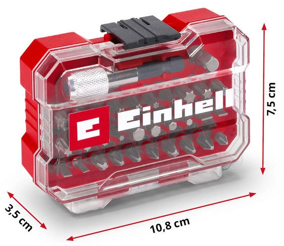 Набор бит Einhell 32 предмета,битодержатель,XS-Case (118693)