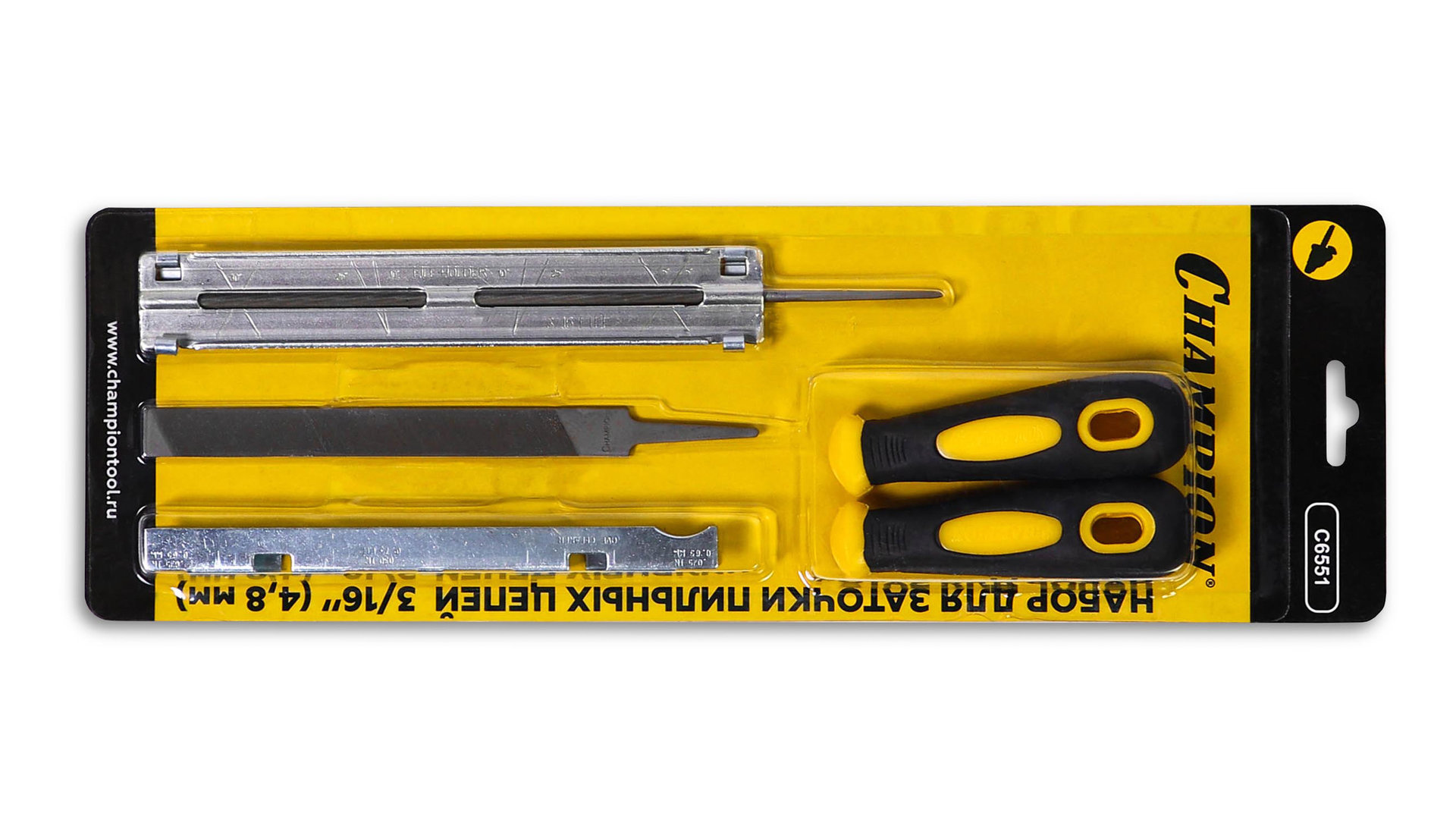 Набор для заточки пильных цепей CHAMPION 4,8 (C6551)