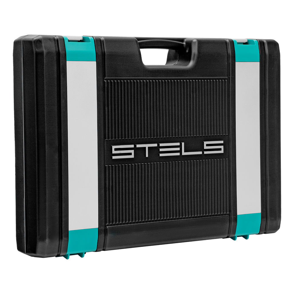 Набор инструментов, 1/4, 3/8, 1/2, Cr-V, S2, усиленный кейс, 216 предметов Stels