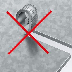 Ножницы просечные по листовому металлу, рез: Fe/Cu/Al 1.2 мм, пластик: 2 мм, длина 280 мм (KN-9055280)