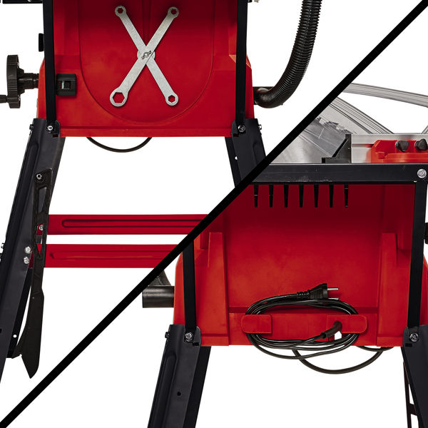 Пила стационарная Einhell TC-TS 2025/2 U, 2000Вт,пропил 85мм,250х30мм,расш.стола,ножки (4340490)