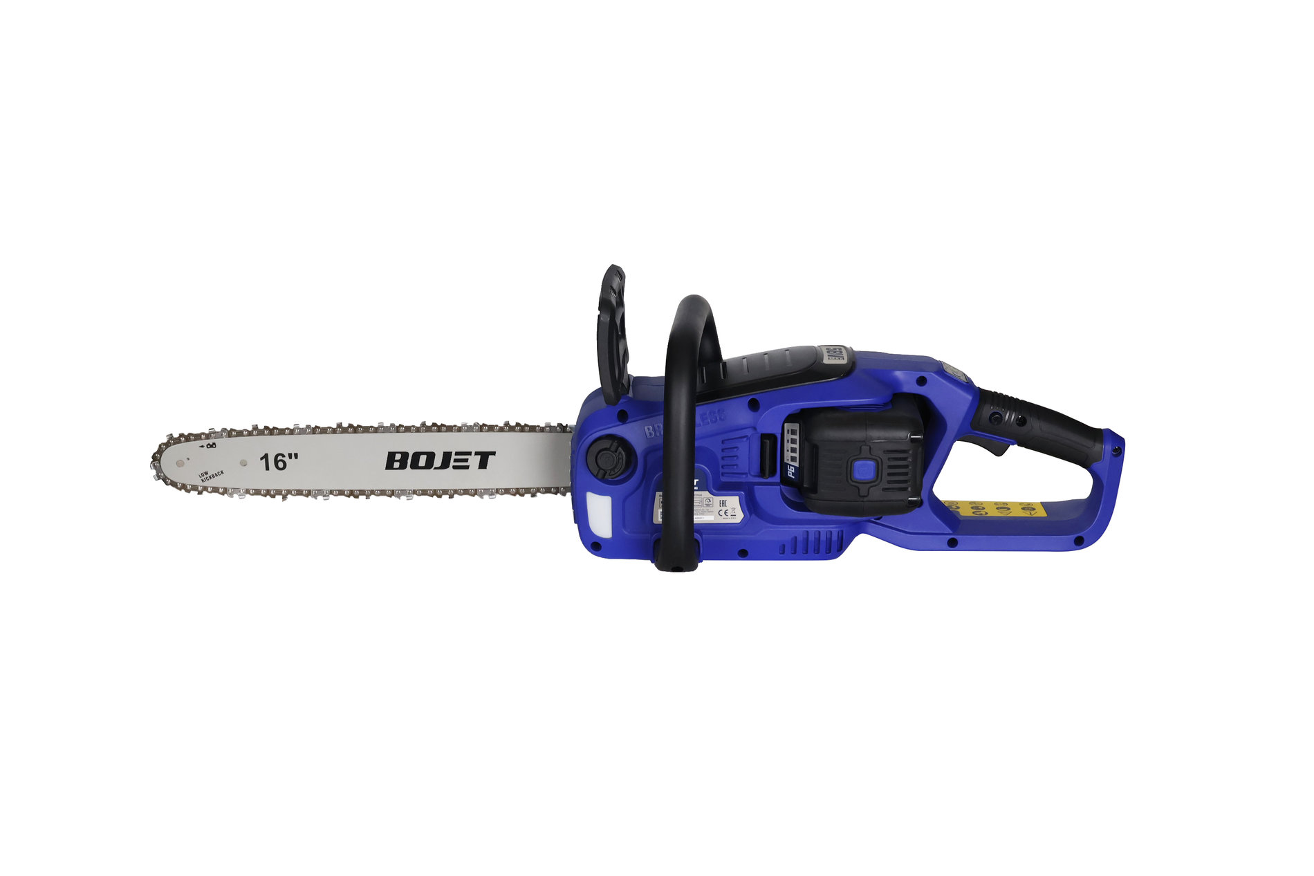 Пила цепная аккумуляторная, 58В, бесщеточный мотор, 40 см (16), 1х5 Ач, ЗУ