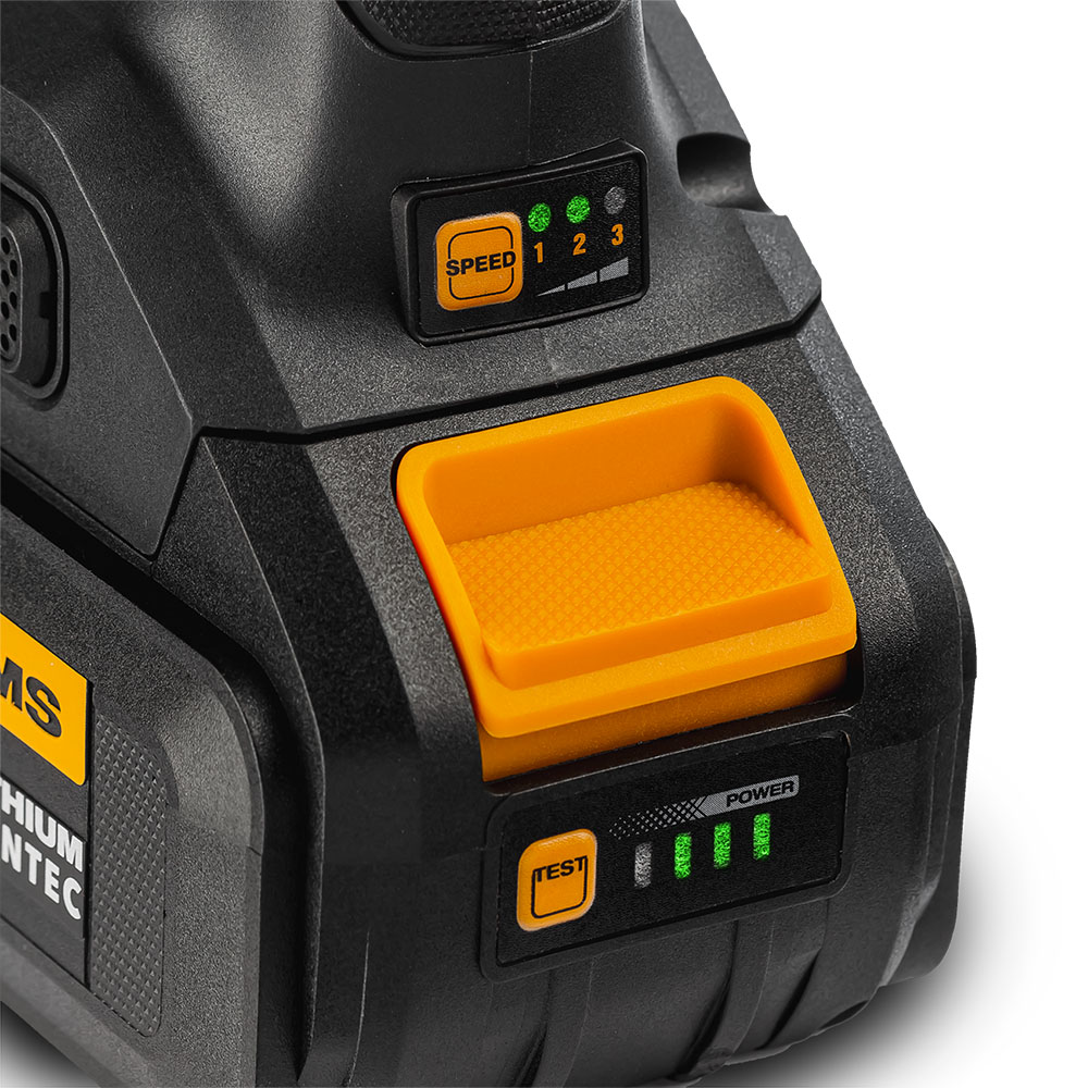 Шлифмашина угловая аккумуляторная PRO 125 мм, 20В, 2*4Ач, 900Вт RUNTEC RT-AG900