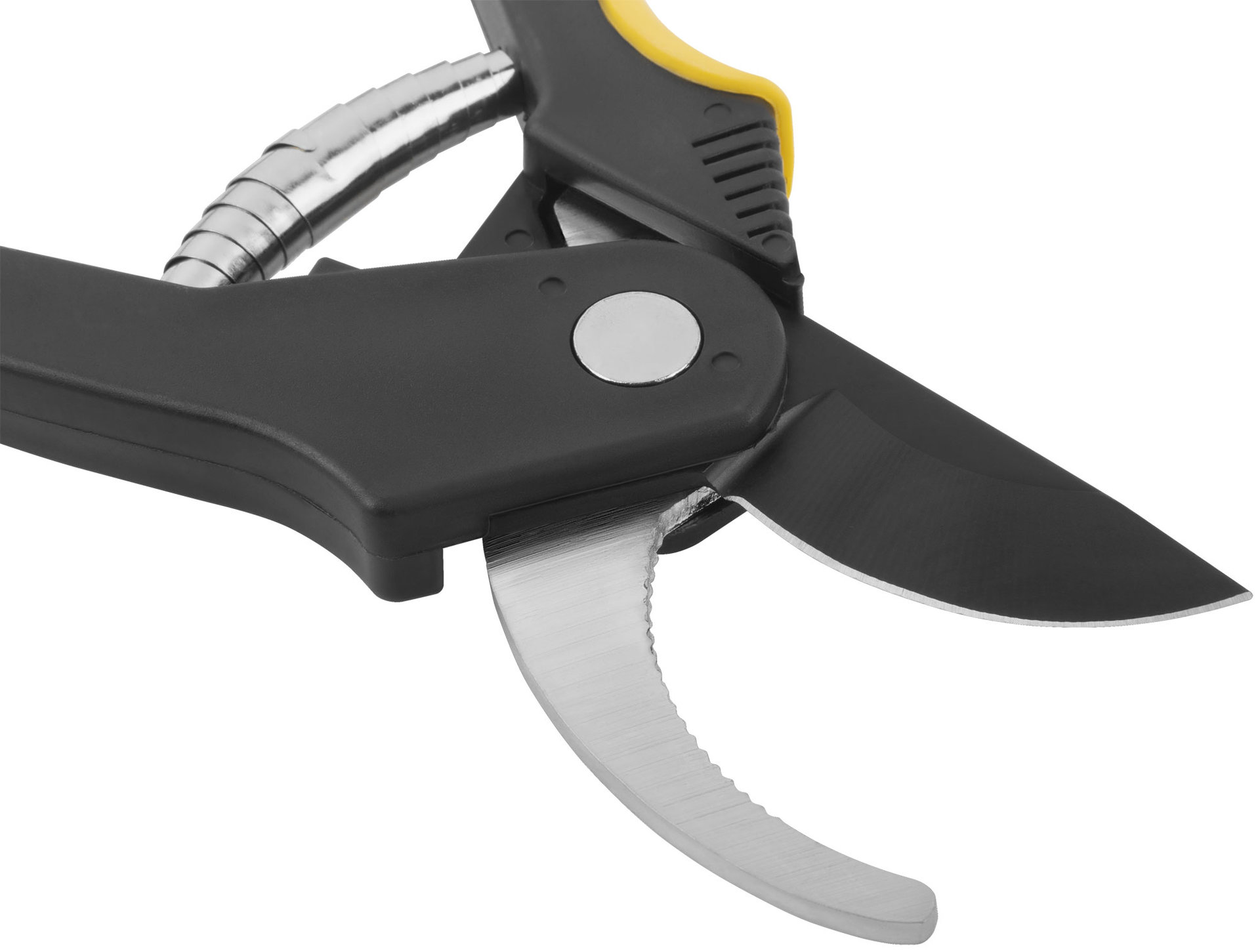 Секатор Люкс, режущие кромки внахлест, тефлон.покрытие лезвий, прорезиненные ручки 200 мм (77093)