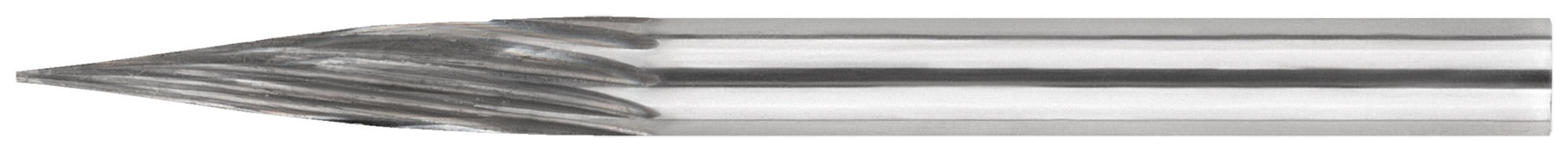 Шарошка карбидная Профи, штифт 3 мм (мини), коническая (36586)