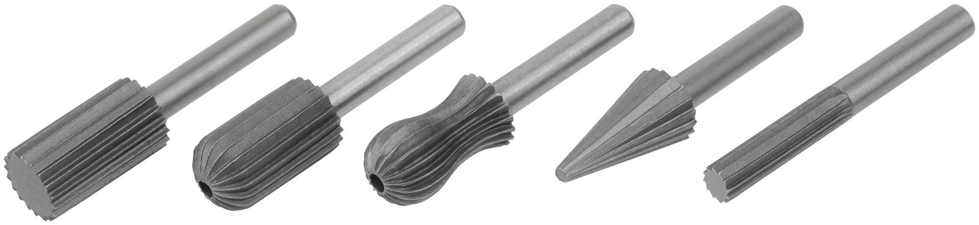 Шарошки по металлу, HSS сталь, Профи, 5 шт. (36476)
