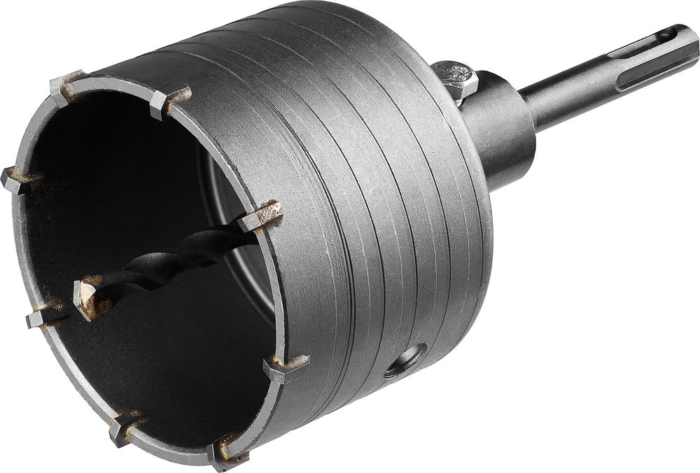 Коронка по бетону с оснасткой SDS - Plus 8Т 80 мм СИБИН 29216-80