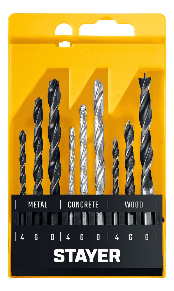 Набор комбинированных сверл Combi 9 предметов STAYER 29720-H9_z01