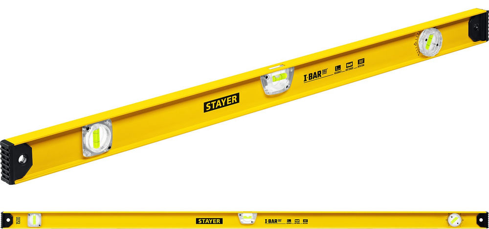Уровень двутавровый с поворотным глазком I-Bar STAYER 180 1500 мм 3470-150_z02  