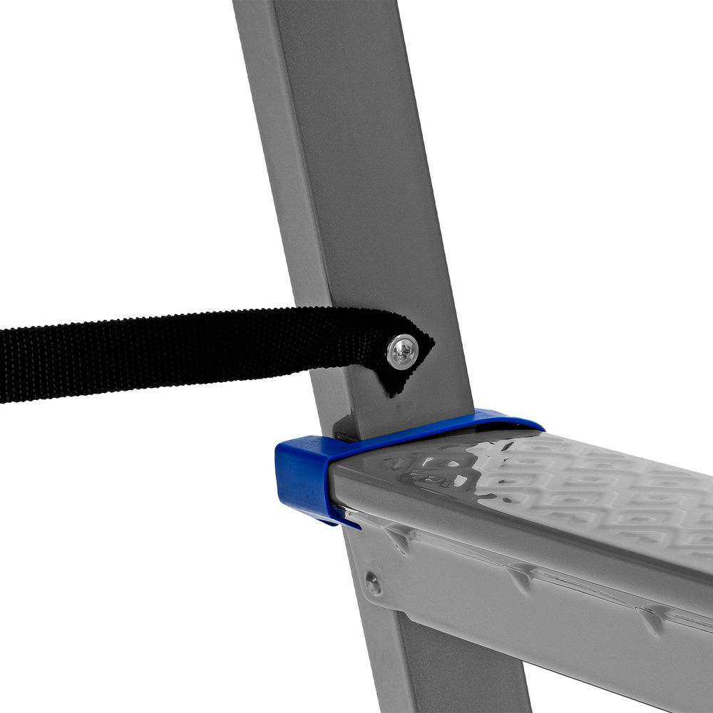 Стремянка двухсторонняя 5 ступеней, сталь профиль, стальные ступени, Сибртех (97985)