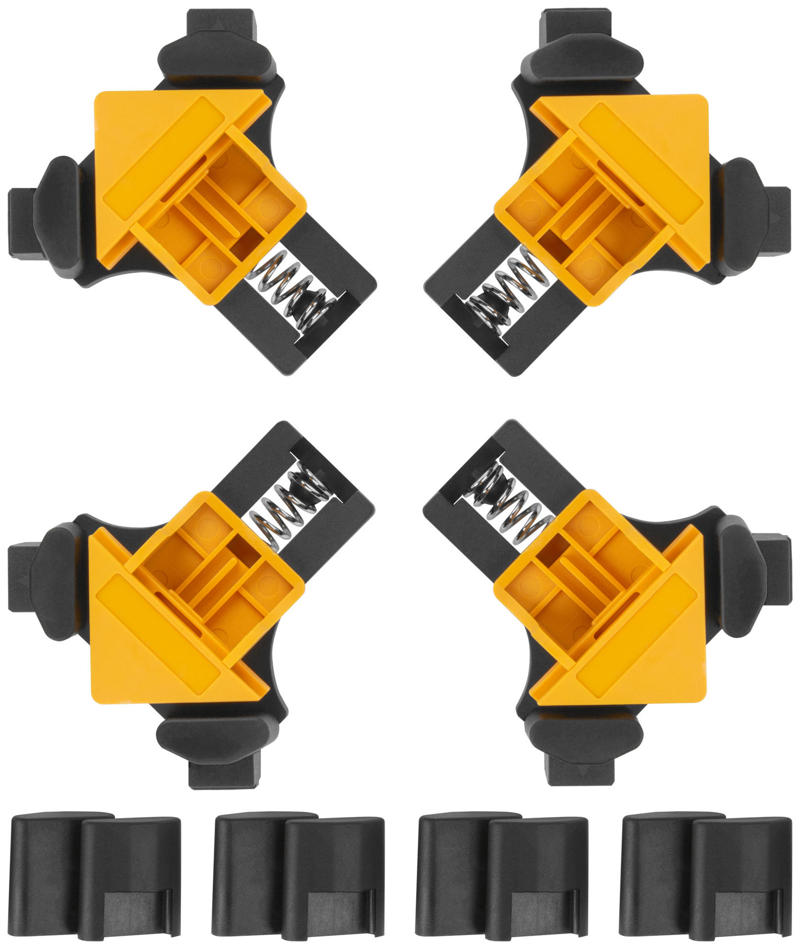 Струбцины угловые нейлоновые, набор 4 шт., 5-22 мм (59290)