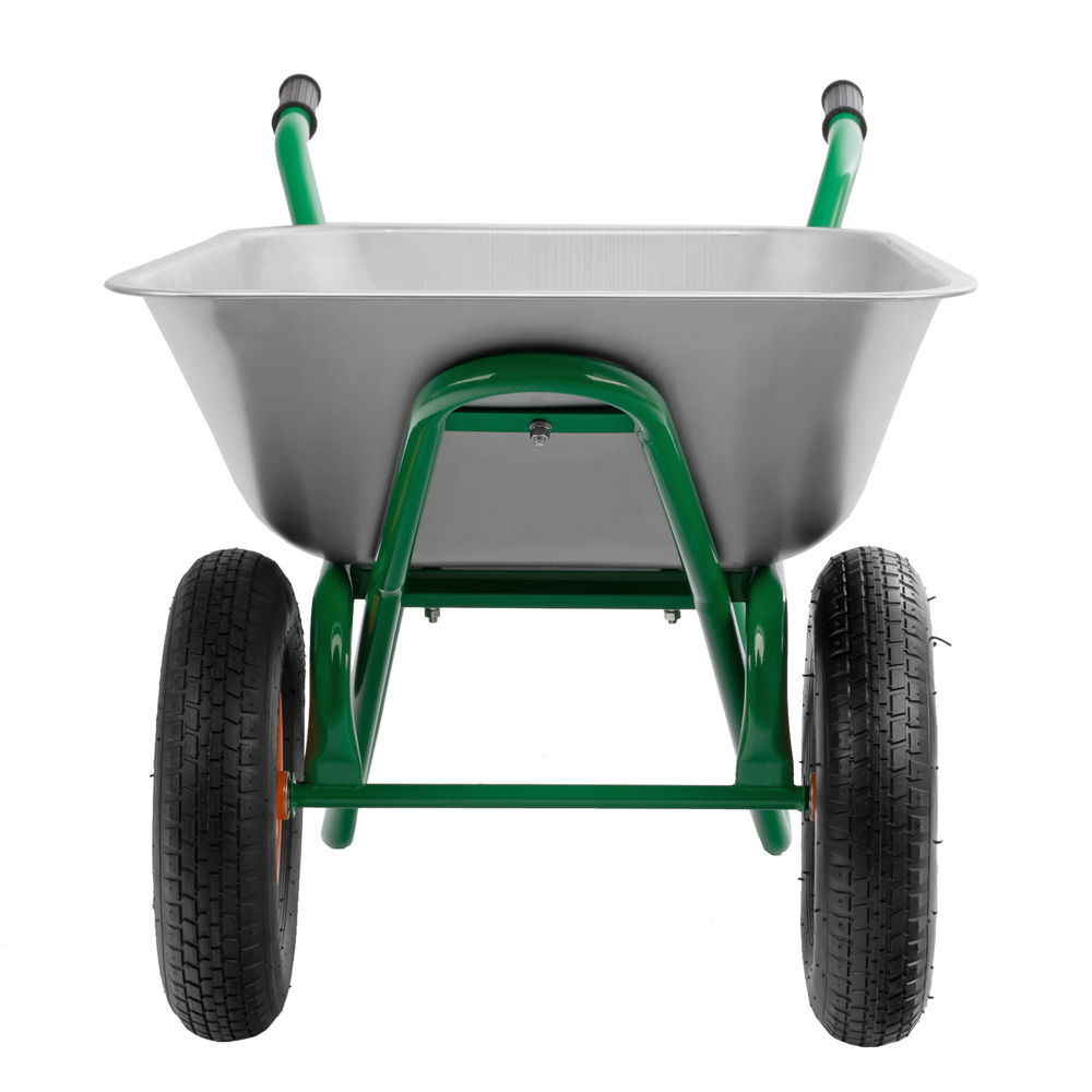 Тачка садово-строительная, 2-х колесная, усиленная, грузоподъемность 320 кг, объем 90 л Palisad (689233)