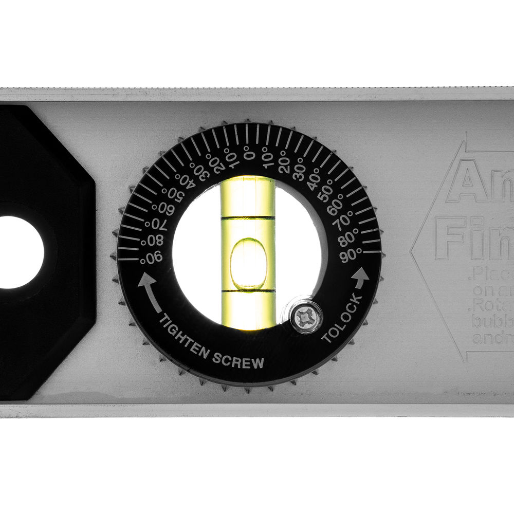 Уровень алюминиевый Рельс, 800 мм, 3 глазка (1 поворотный) Matrix (34026)