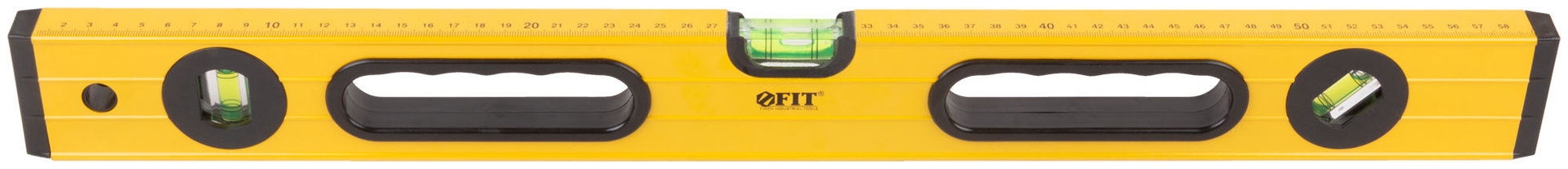 Уровень Янтарь, 3 глазка, ручки, усиленный корпус, фрезер. рабочая грань, шкала 600 мм (18162)