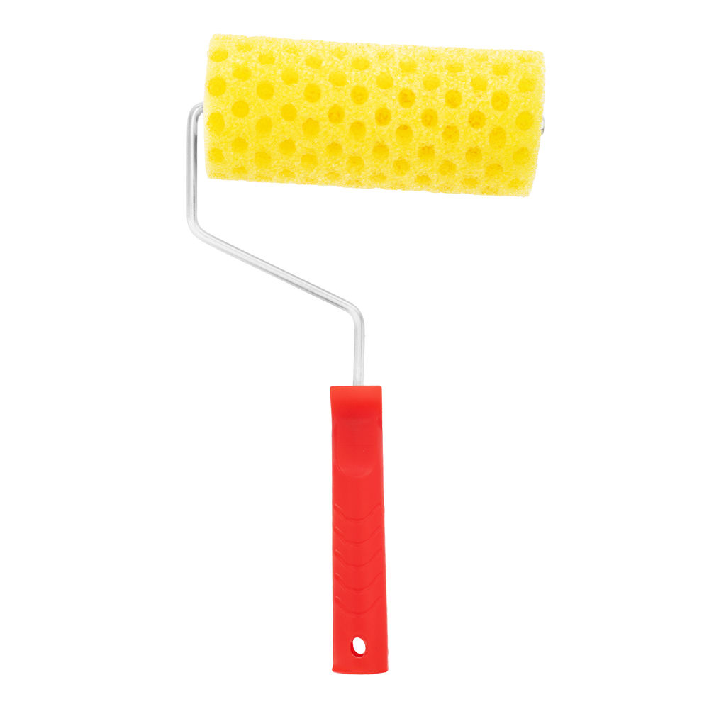 Валик Структурный поролоновый с ручкой, горошек, 180 мм, D 80 мм, D ручки 6 мм MTX (80215)