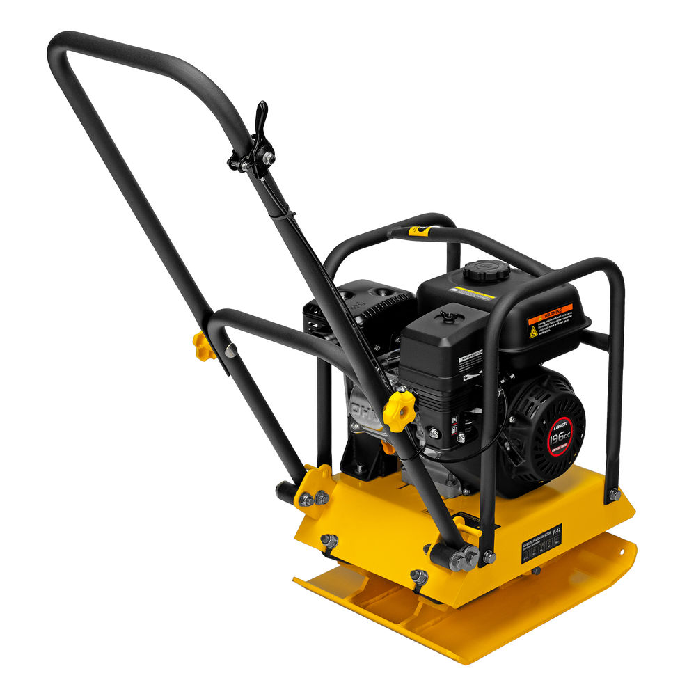 Виброплита бензиновая VC-12, 12 кН, 45*35 см, 196 см3 Denzel (97041)