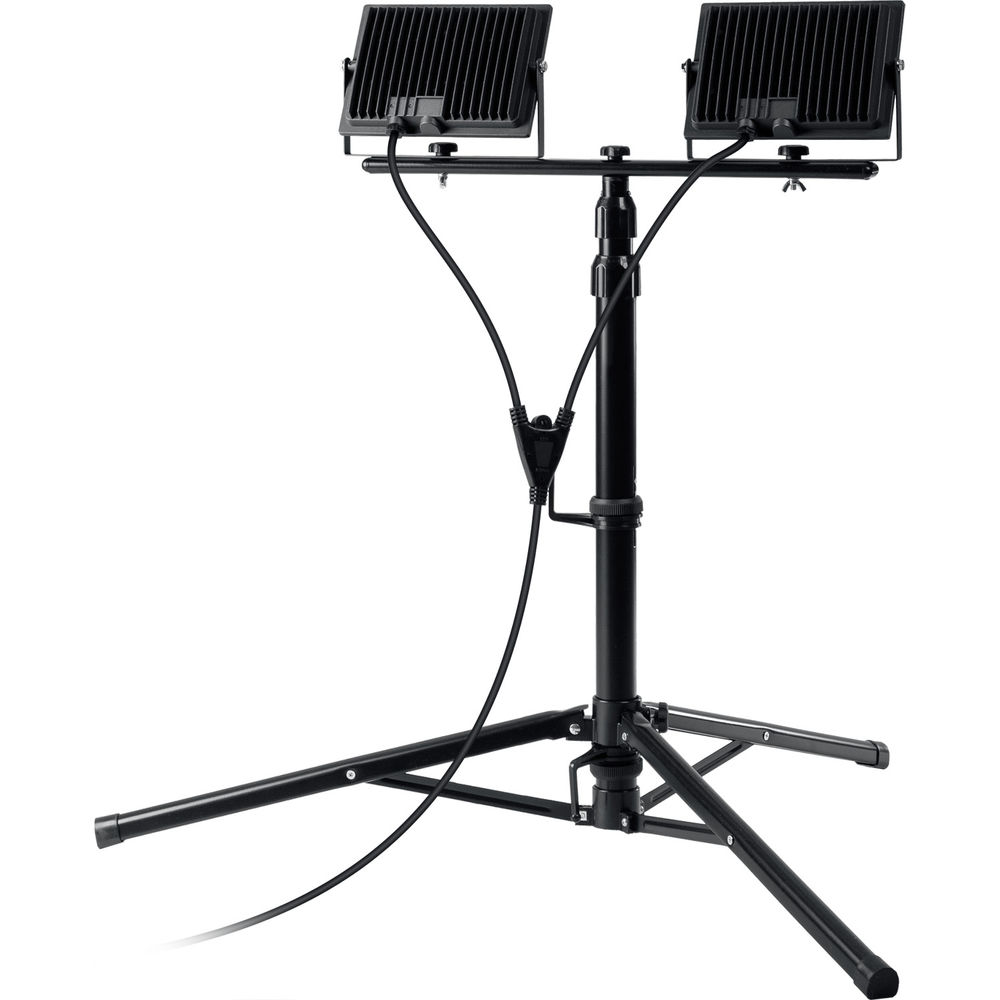 Прожекторы светодиодные на штативе 2 х 50 Вт, 6500 К, IP65, 1.6 м ЗУБР ПСК 50х2 Профессионал 57145-2-50