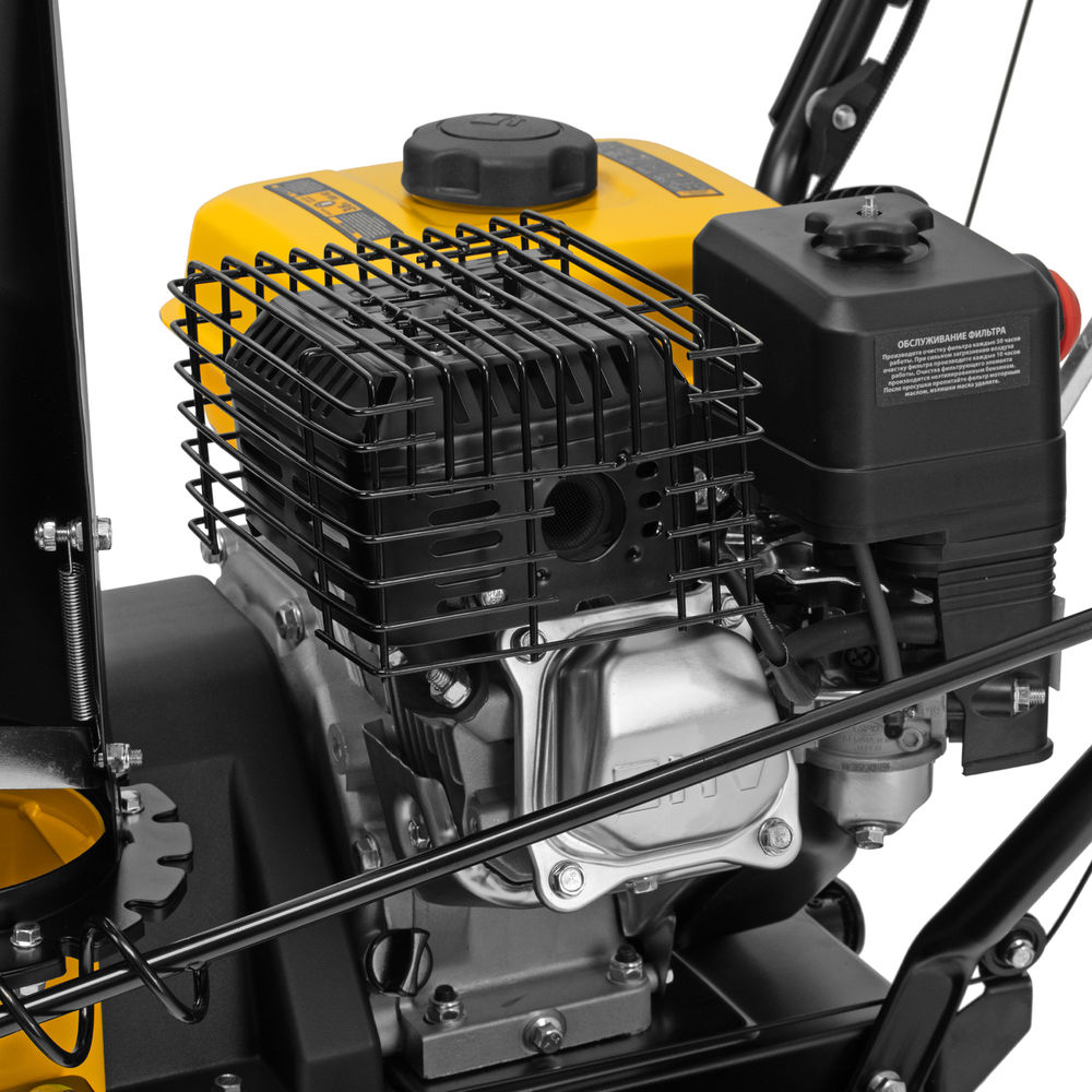 Бензиновая снегоуборочная машина SBM 610, 212 cc, ручной старт, фара Denzel (97653)