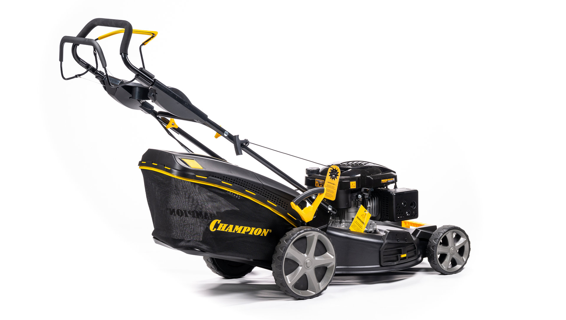 Газонокосилка CHAMPION LM5644 (PRO 4,4кВт привод 555мм 65л 25-75мм 1рычаг/6, 41кг 4в1) (LM5644)