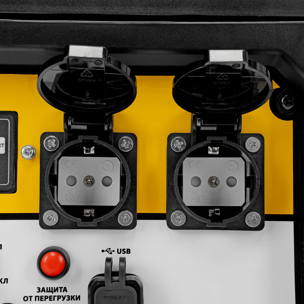 Генератор инверторный GS-4500iSE, 4,5 кВт, 230 В, закрытый корпус, электростартер DENZEL (94714)